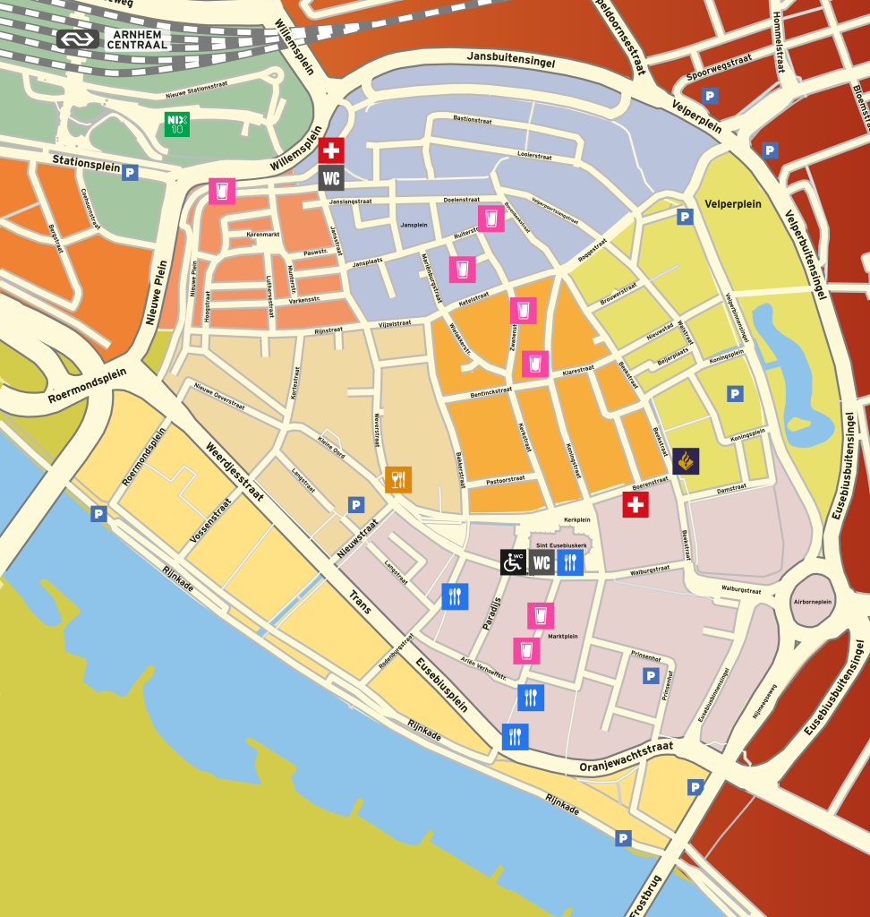 Koningsdag Arnhem 2025 plattegrond